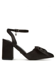 DeeZee Czółenka HTA917-2 Czarny. Czarne czółenka DeeZee, bez wzorów, z materiału, bez obcasa, bez zapięcia. Za 129.99 zł.