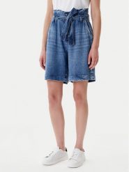 Mustang Szorty jeansowe Jericho 1016559 Niebieski Loose Fit. Niebieskie szorty Mustang, bez wzorów, z jeansu. Za 319.99 zł.