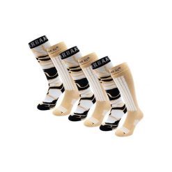 Skarpety narciarskie - Damskie - 6 par - Warm Sand. Brązowe skarpetki POEDERBAAS, bez wzorów, z wełny, narciarskie. W wyprzedaży za 329.62 zł.