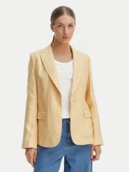 Weekend Max Mara Marynarka Nalut 2615041072 Żółty Regular Fit. Żółte marynarki i żakiety Weekend Max Mara, bez wzorów, ze lnu, bez ramiączek. Za 1,789.00 zł.