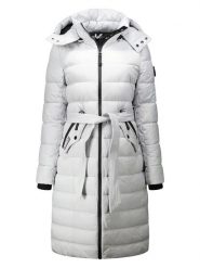 Geographical Norway Płaszcz pikowany "Cabima" w kolorze jasnoszarym rozmiar: XL. Szare płaszcze Geographical Norway, xl, bez wzorów, z tkaniny, bez kaptura. Za 296.56 zł.