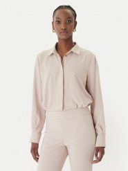 Rinascimento Koszula CFC0127372003 Beżowy Regular Fit. Brązowe koszule Rinascimento, l, bez wzorów, z syntetyku, bez kołnierzyka, bez ramiączek. Za 299.99 zł.