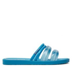 Klapki Ipanema. Niebieskie klapki Ipanema, bez wzorów, bez obcasa, bez zapięcia. Za 89.99 zł.