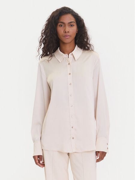 Guess Koszula W5YH03 WF1T2 Beżowy Regular Fit. Brązowe koszule Guess, xs, z aplikacjami, z syntetyku, bez kołnierzyka, bez ramiączek. Za 239.99 zł.