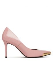 Versace Jeans Couture Szpilki 78VA3S50 Różowy. Czerwone szpilki Versace Jeans Couture, bez wzorów, z jeansu, bez obcasa, na szpilce, bez zapięcia. Za 669.99 zł.