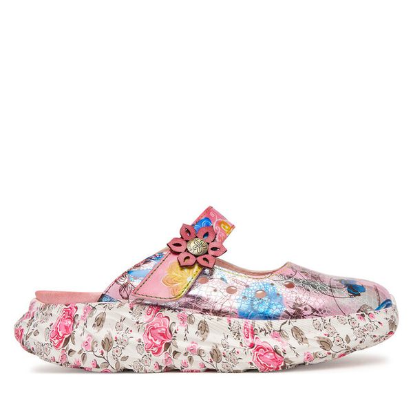 Klapki Laura Vita. Czerwone klapki LAURA VITA, bez wzorów, bez obcasa, bez zapięcia. Za 389.99 zł.