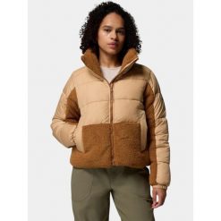Kurtka Przejściowa Damska Columbia Leadbetter Point II Sherpa Hybrid. Brązowe kurtki przejściowe sportowe Columbia, bez wzorów, bez kaptura. Za 649.00 zł.
