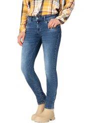 Timezone Dżinsy "Sanya" - Slim fit - w kolorze niebieskim rozmiar: W30/L32. Niebieskie jeansy Timezone, l, z aplikacjami, klasyczne. Za 109.78 zł.