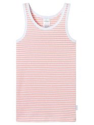 Schiesser Top w kolorze biało-pomarańczowym rozmiar: 104. Białe topy Schiesser, bez wzorów, bez kołnierzyka, bez ramiączek. Za 52.42 zł.