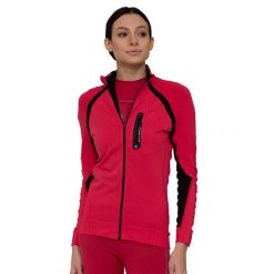 Bluza dresowa termoaktywna rozpinana damska Brubeck ACTIVE PRO. Czerwone bluzy Brubeck, bez wzorów, z dresówki, bez ramiączek, bez kaptura. Za 254.15 zł.