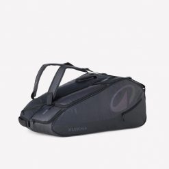 Torba tenisowa termoizolacyjna Kuikma XL Pro 12R Gaël Monfils. Czarne torby sportowe KUIKMA, bez wzorów, z poliesteru, na ramię, duże. Za 359.99 zł.