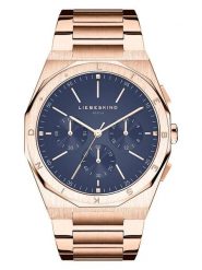 Liebeskind Chronograf w kolorze różowozłotym rozmiar: onesize. Czerwone, analogowe zegarki Liebeskind, ze stali. Za 658.88 zł.