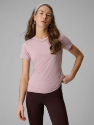4F T-shirt slim gładki damski - różowy XS. Czerwone t-shirty 4f, xs, bez wzorów, z dzianiny, bez kołnierzyka, bez ramiączek. W wyprzedaży za 39.99 zł.
