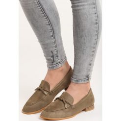 Khaki Mokasyny Far Far Away. Mokasyny marki Kazar. Za 59.99 zł.