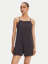 Roxy Kombinezon Lavender Haze ERJWO03014 Czarny Regular Fit. Czarne sukienki Roxy, xs, bez wzorów, z wiskozy, bez kołnierzyka, bez ramiączek. Za 189.99 zł.