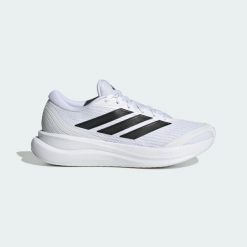Buty RUNFALCON 6. Białe buty do biegania adidas, bez wzorów, z gumy, bez zapięcia, do biegania. Za 279.05 zł.