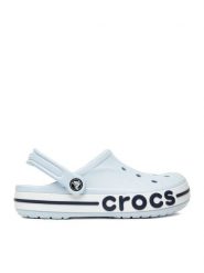 Crocs Klapki WB-BAYABAND CLOG 205089-4JQ Niebieski. Niebieskie klapki Crocs, bez wzorów, z tworzywa sztucznego, bez obcasa, bez zapięcia. Za 229.99 zł.