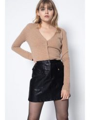 Perfect Cashmere Kaszmirowy kardigan "Paige" w kolorze jasnobrązowym rozmiar: XL. Brązowe swetry Perfect Cashmere, xl, bez wzorów, z kaszmiru, bez ramiączek. Za 352.21 zł.