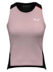 Salewa Top kolarski "Vento Merino" w kolorze jasnoróżowo-czarnym rozmiar: 34. Czarne topy Salewa, bez wzorów, z lyocellu, bez kołnierzyka, bez ramiączek. Za 180.49 zł.