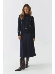 TATUUM Spódnica w kolorze granatowym rozmiar: M. Niebieskie spódnice Tatuum, m, bez wzorów, midi, rozkloszowane. Za 196.24 zł.