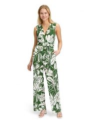 Vera Mont Kombinezon w kolorze kremowo-zielonym rozmiar: 36. Zielone kombinezony Vera Mont, bez wzorów, z tkaniny, bez kołnierzyka, bez ramiączek. Za 252.99 zł.