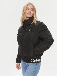 Calvin Klein Jeans Kurtka puchowa J20J222334 Czarny Relaxed Fit. Czarne kurtki Calvin Klein Jeans, na zimę, xl, bez wzorów, z jeansu, bez kaptura. Za 539.99 zł.