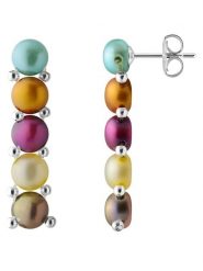 Pearl Addict Srebrne kolczyki-wkrętki z perłami rozmiar: onesize. Szare kolczyki Pearl Addict, z perłą, srebrne. Za 208.99 zł.