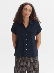 OPUS Koszula w kolorze granatowym rozmiar: 38. Niebieskie koszule Opus, bez wzorów, bez kołnierzyka, bez ramiączek. Za 121.99 zł.