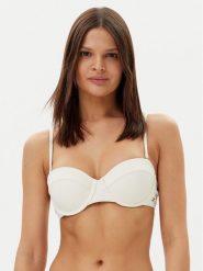 Tommy Hilfiger Góra od bikini UW0UW05814 Écru. Bikini Tommy Hilfiger, bez wzorów, z syntetyku. Za 199.99 zł.