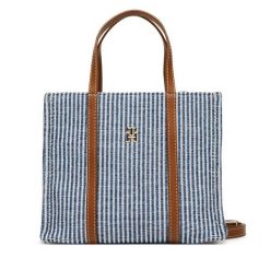 Torebka Tommy Hilfiger. Niebieskie torebki klasyczne Tommy Hilfiger, bez wzorów, klasyczne, bez dodatków. Za 419.99 zł.