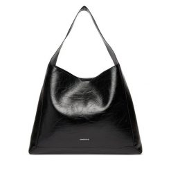 Torebka GINO ROSSI. Czarne shopper bag Gino Rossi, bez wzorów, bez dodatków. Za 299.99 zł.