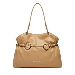 Torebka LOVE MOSCHINO. Brązowe torebki klasyczne Love Moschino, bez wzorów, klasyczne, bez dodatków. Za 669.99 zł.