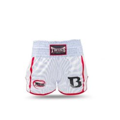 Szorty do boksu tajskiego Twins Special TBT. Białe szorty TWINS, bez wzorów, sportowe. Za 372.00 zł.