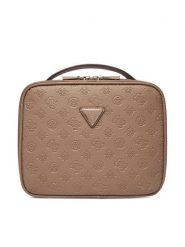 Guess Kosmetyczka TWDP74 52045 Beżowy. Brązowe torebki klasyczne Guess, z aplikacjami, ze skóry, bez dodatków. Za 319.99 zł.