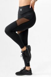 Getry damskie legginsy sportowe szybkoschnące fitness Rough Radical Kendi Long. Czarne legginsy ROUGH RADICAL, bez wzorów, z dzianiny, sportowe, długie. Za 135.92 zł.