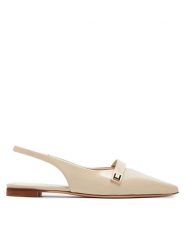 Max Mara Sandały Mmspring 2414521111600 Beżowy. Brązowe sandały Max Mara, bez wzorów, ze skóry, bez obcasa, na płaskiej podeszwie, bez zapięcia. Za 2,349.00 zł.