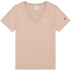 Koszulka damska Champion 117536. Brązowe t-shirty sportowe Champion, xs, bez wzorów, prążkowane, bez ramiączek. Za 95.00 zł.