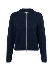 Samsøe Samsøe Kardigan z alpaką - Sajeanne Kobiety Wełna niebieski, S. Niebieskie swetry Samsøe & Samsøe, s, bez wzorów, z wełny, bez ramiączek. Za 549.95 zł.