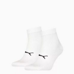 Puma Skarpety Sport Light Quarter 2-Pack 93890402. Białe skarpetki Puma, bez wzorów, z tkaniny. Za 49.99 zł.