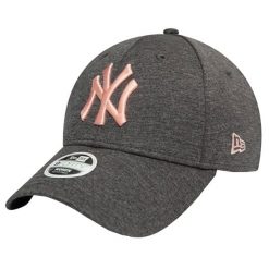 Czapka z daszkiem damska 9FORTY Tech New York Yankees MLB Cap. Szare czapki z daszkiem New Era, bez wzorów, z bawełny, sportowe. Za 163.00 zł.