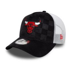 Czapka z daszkiem New Era 9FORTY Chicago Bulls Check Trucker 60595264. Czarne czapki z daszkiem New Era, na jesień, bez wzorów. Za 140.10 zł.