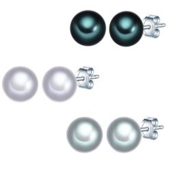 Valero Pearls Kolczyki sztyfty z perłą srebro wysokiej próby Perła hodowlana słodkowodna srebrny 1 ct Damski. Szare kolczyki Valero Pearls, z perłą, srebrne. Za 229.99 zł.