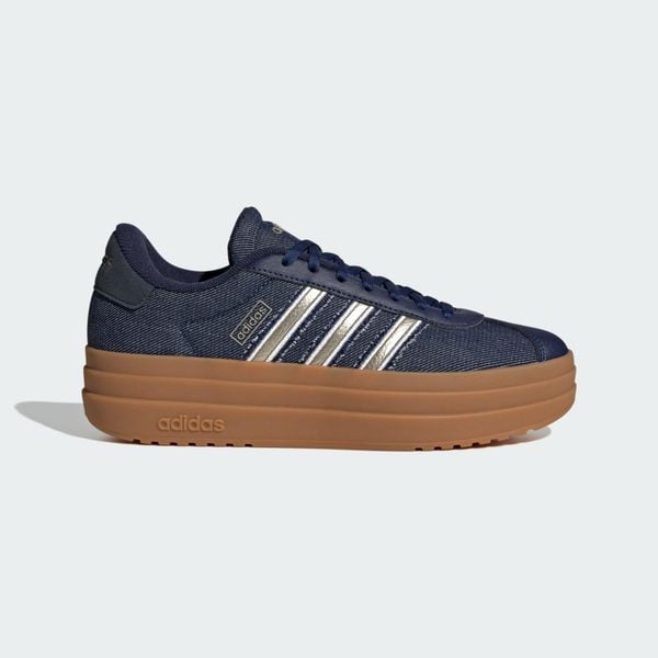 Buty VL Court Bold. Fioletowe buty treningowe adidas, bez wzorów, bez zapięcia. W wyprzedaży za 250.92 zł.
