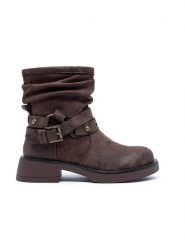 Foreverfolie Botki w kolorze brązowym rozmiar: 38. Brązowe botki Foreverfolie, bez wzorów, bez obcasa, bez zapięcia. Za 203.99 zł.