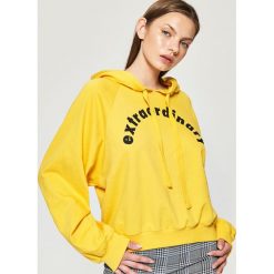 Bluza z kapturem - Żółty. Bluzy marki Sinsay. W wyprzedaży za 19.99 zł.