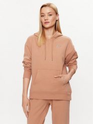DKNY Sport Bluza DP2T9057 Brązowy Regular Fit. Brązowe bluzy bez kaptura DKNY Sport, xs, bez wzorów, z bawełny, bez kaptura. Za 179.99 zł.