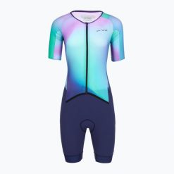 Kombinezon triathlonowy damski Orca Athlex Aero Suit print. Niebieskie kombinezony ORCA, s, bez wzorów, sportowe, bez kołnierzyka, bez ramiączek. Za 719.99 zł.