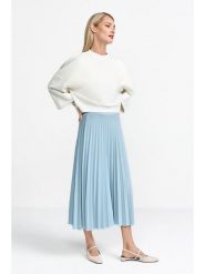 Rich & Royal Spódnica w kolorze błękitnym rozmiar: 42. Niebieskie spódnice Rich & Royal, na co dzień, bez wzorów, midi, proste. Za 199.49 zł.