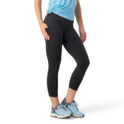 Legginsy sportowe damskie Smartwool Active 7/8. Czarne legginsy Smartwool, bez wzorów, sportowe. Za 199.99 zł.