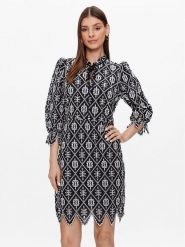 Bruuns Bazaar Sukienka codzienna Lantana Abama BBW3350 Czarny Regular Fit. Czarne sukienki Bruuns Bazaar, na co dzień, bez wzorów, z bawełny, bez kołnierzyka, bez ramiączek, proste. Za 399.99 zł.